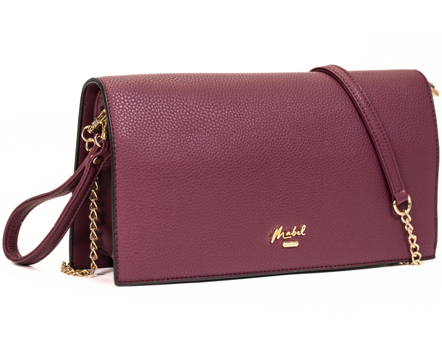 Mabel London Women’s Large Faux Leather Wristlet Clutch Bag – EVA | Multi-Pocket & Long Strap