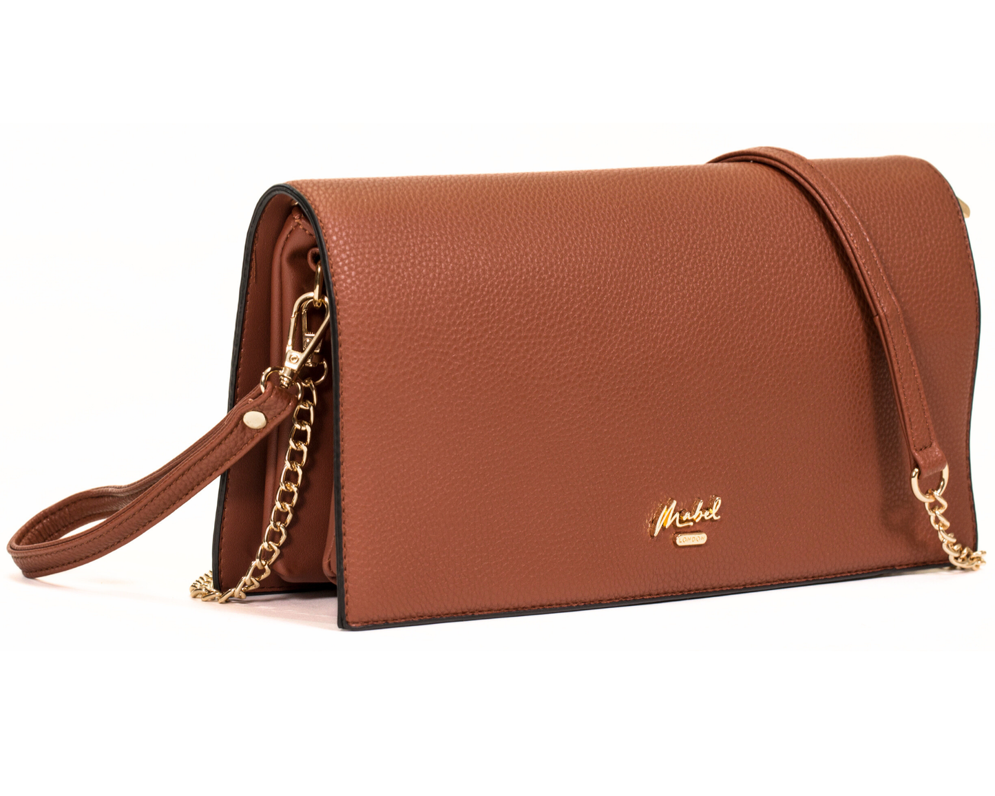 Mabel London Women’s Large Faux Leather Wristlet Clutch Bag – EVA | Multi-Pocket & Long Strap