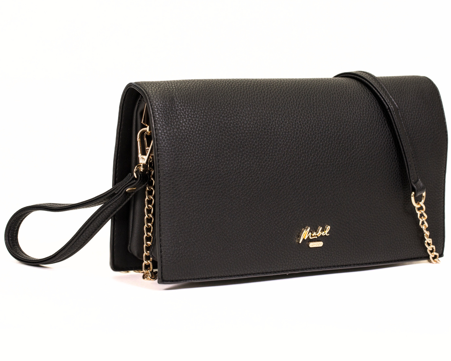 Mabel London Women’s Large Faux Leather Wristlet Clutch Bag – EVA | Multi-Pocket & Long Strap