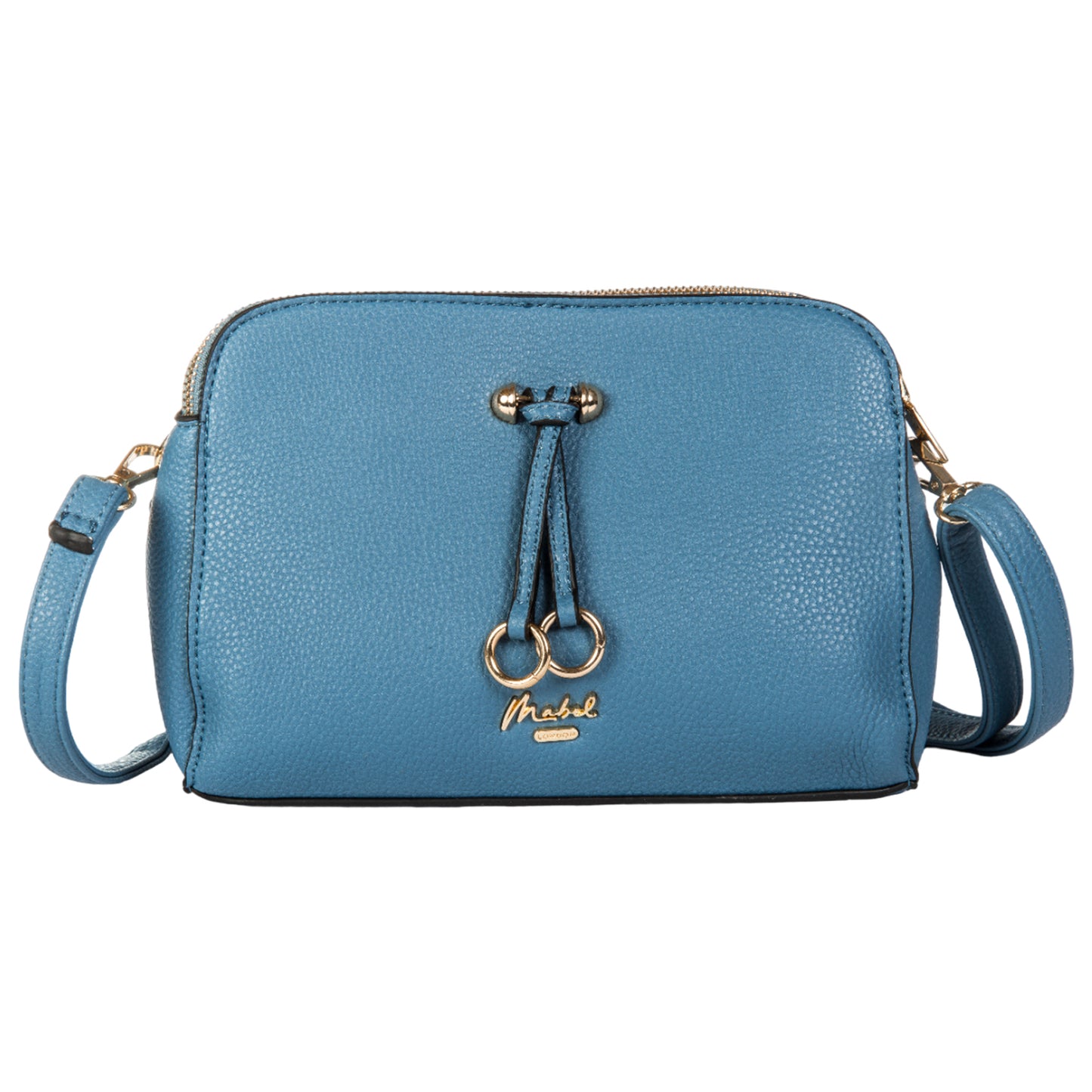 MABEL Small Multi Pockets Ring Effect Tassel Cross-Body Bag - Naomi