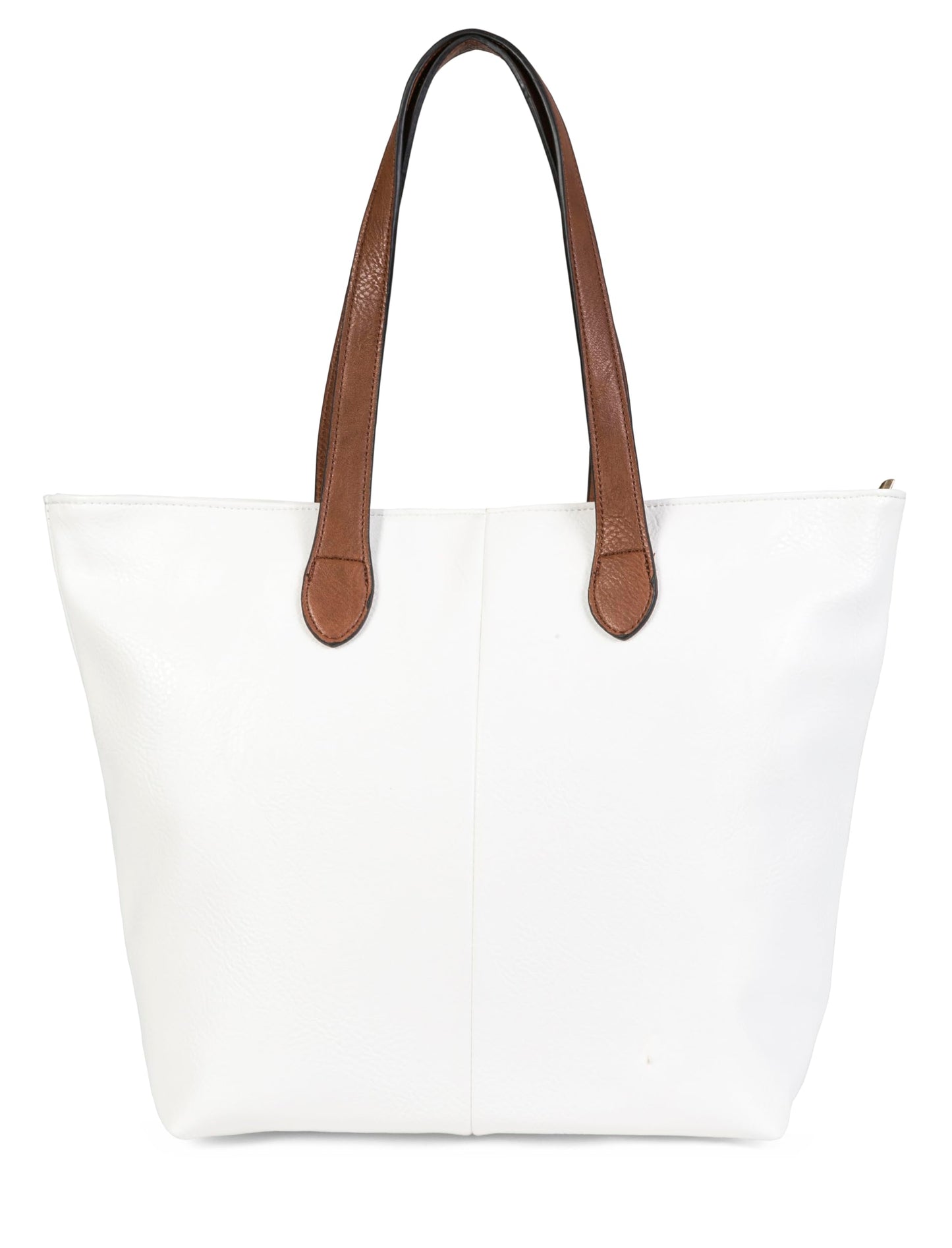 Brook - Medium Vegan Leather Shoulder Tote Bag with Zip Closure & Lightweight Design