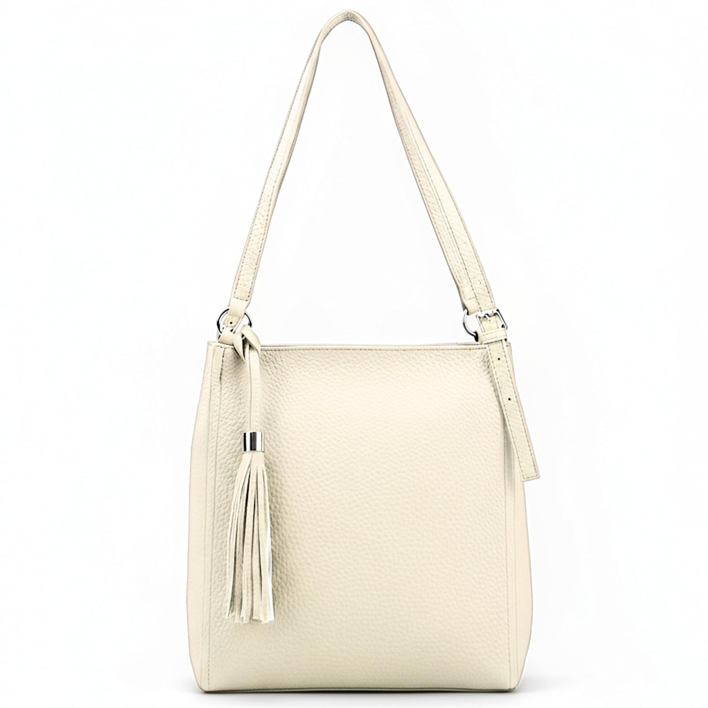 Carmen - Large Vegan Leather Shoulder Tote Handbag with Adjustable Straps for Women