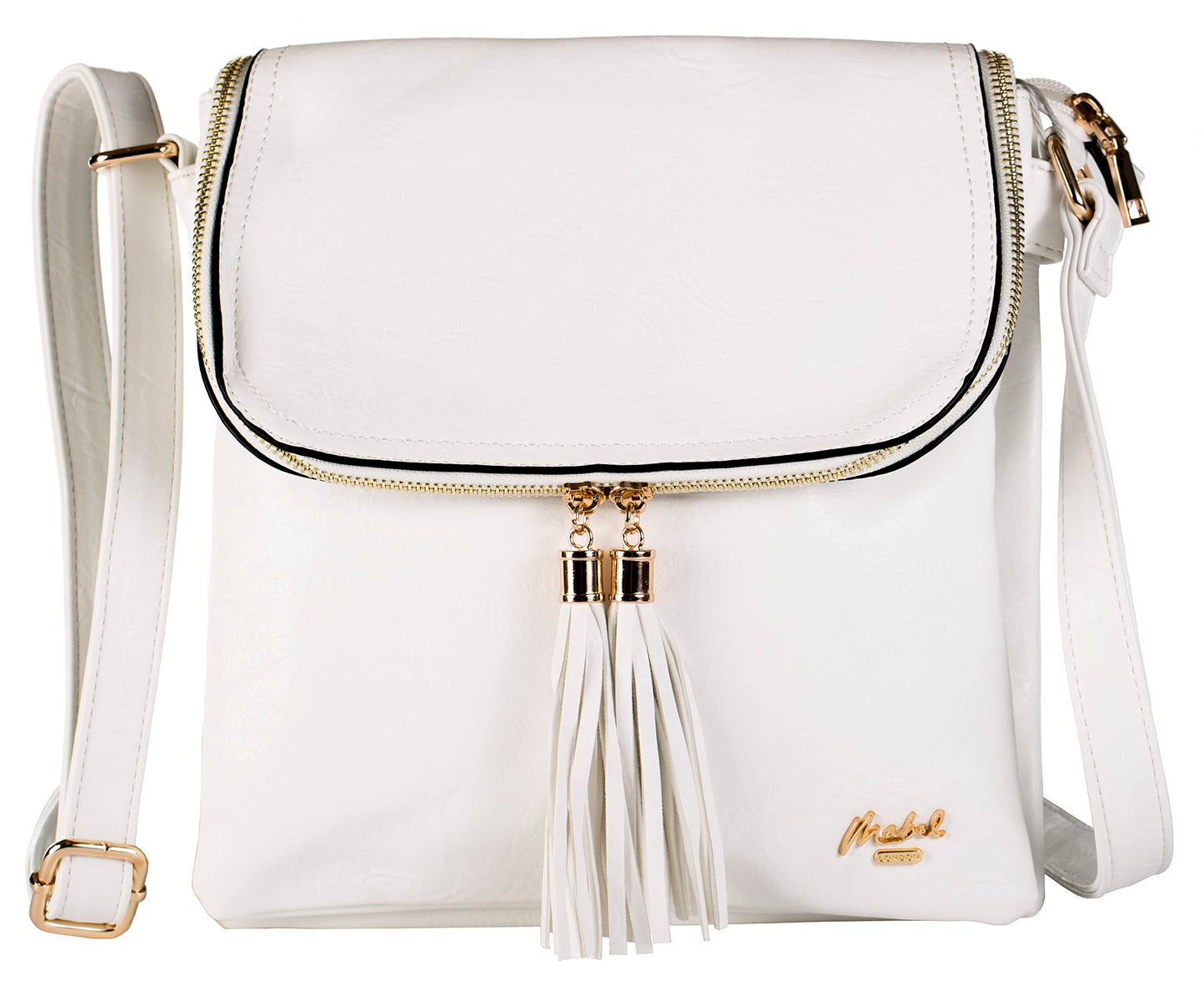 Polly - Medium Vegan Leather Shoulder Tote Bag with Zip Closure & Everyday Design