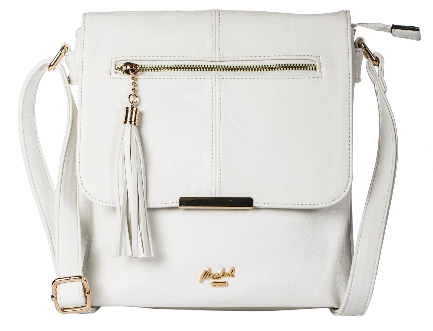 Maya - Faux Leather Crossbody Shoulder Bag with Adjustable Strap for Everyday Use