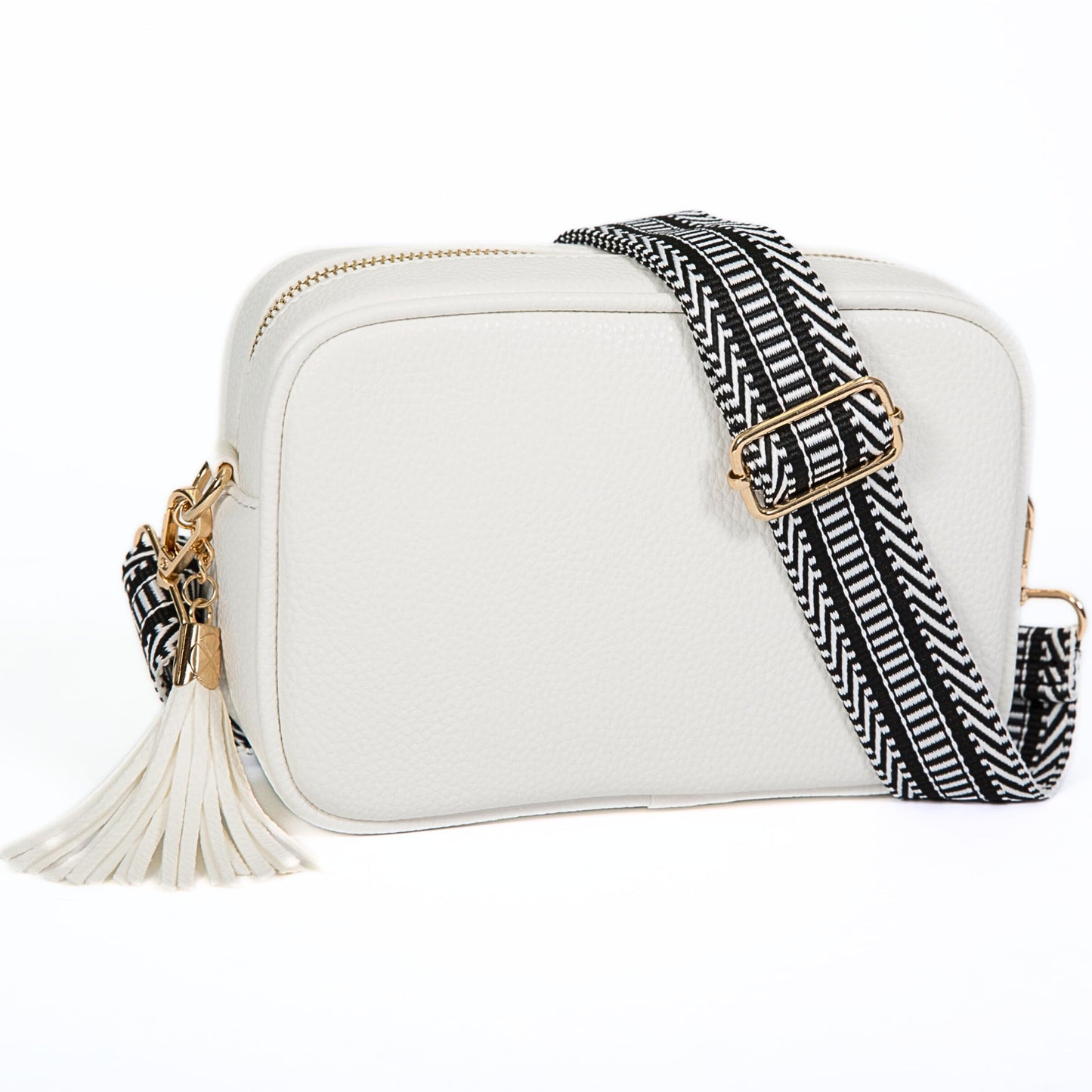 Lo - Small Vegan Leather Crossbody Shoulder Bag with Zip Closure & Compact Design