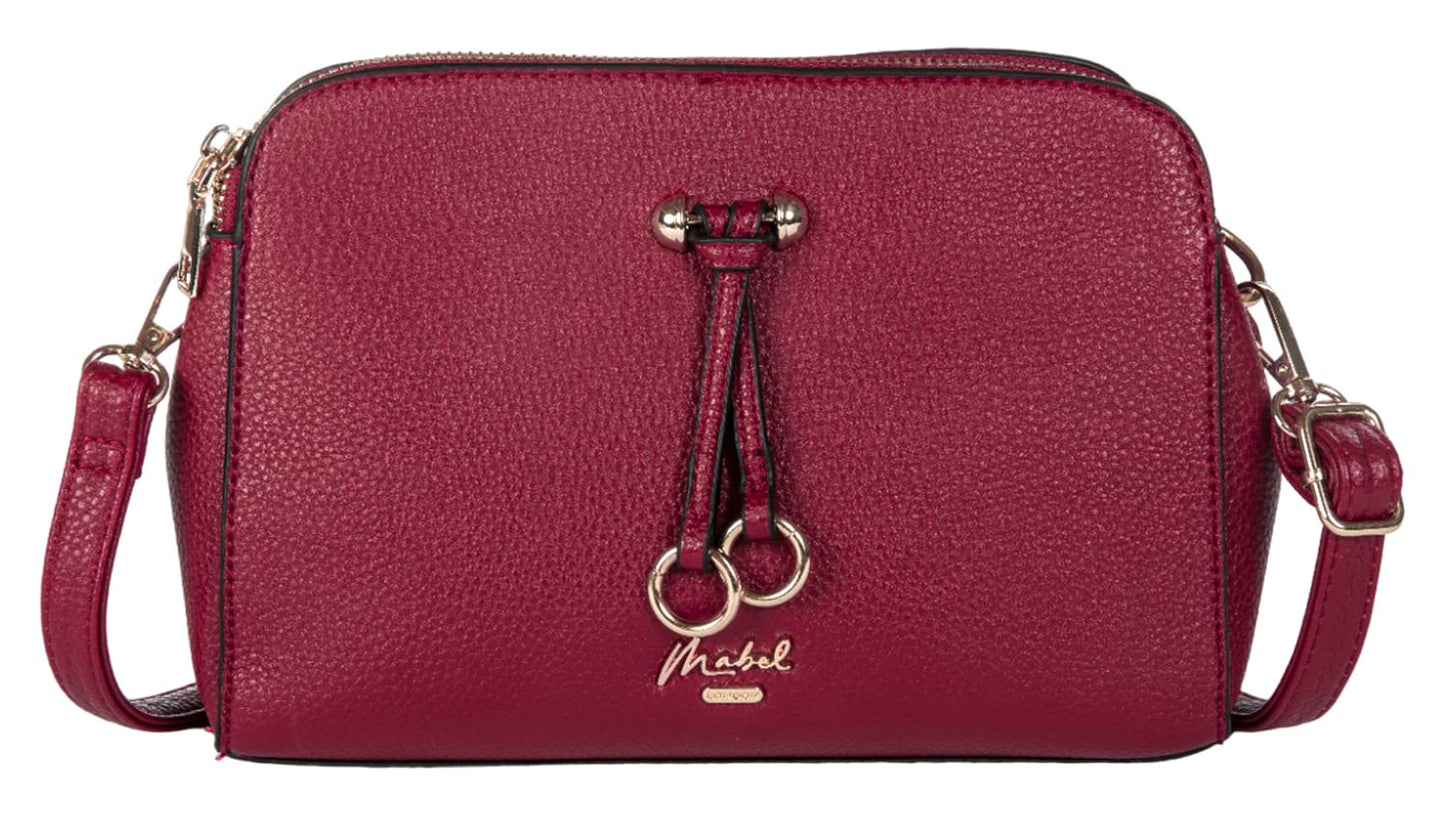 Naomi - Vegan Leather Small Satchel Crossbody Bag with Top Handle & Strap