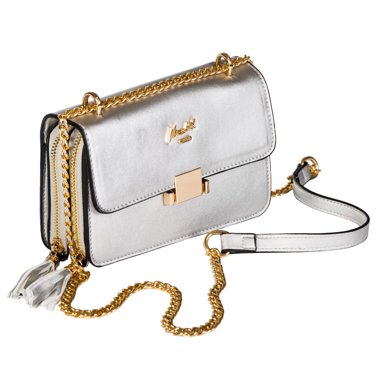 Skylar - Vegan Leather Party Wedding Clutch Bag with Detachable Crossbody Strap