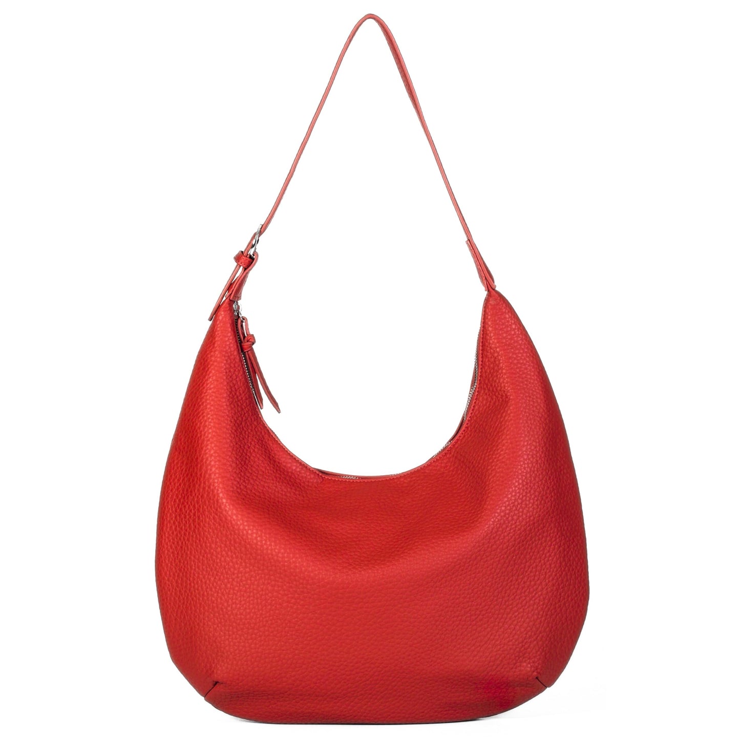 Stacy - Large Vegan Leather Slouch Shoulder Tote with Adjustable Strap & Organised Pockets