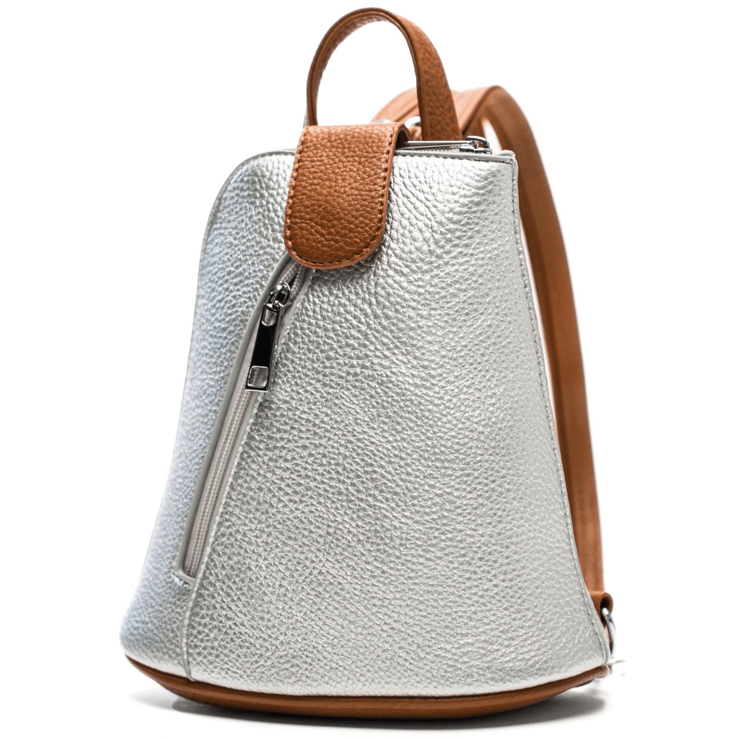 Charlotte - Small Convertible Vegan Leather Mini Backpack with Crossbody Option