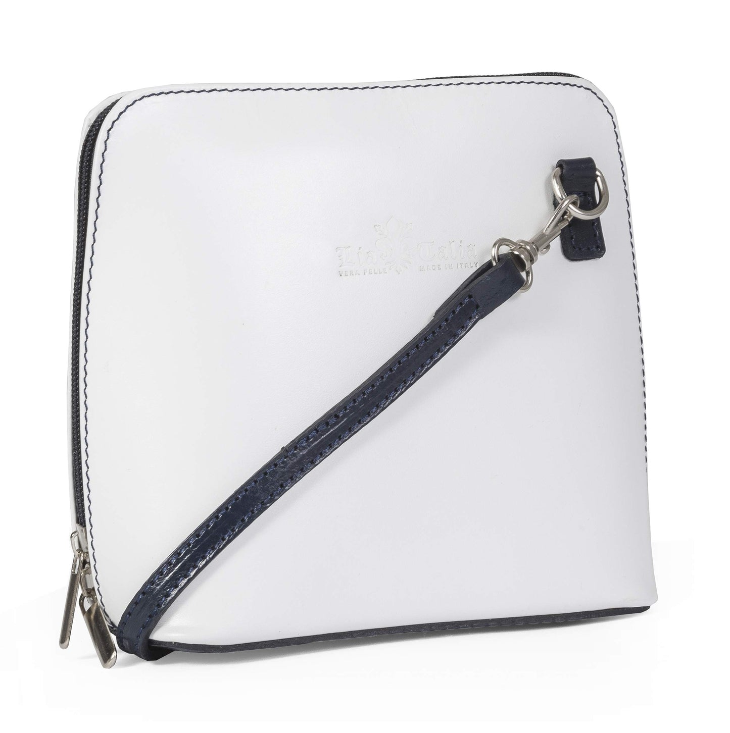 Abby - Genuine Italian Leather Multicoloured Small Crossbody Bag Handmade in Florence Tuscany