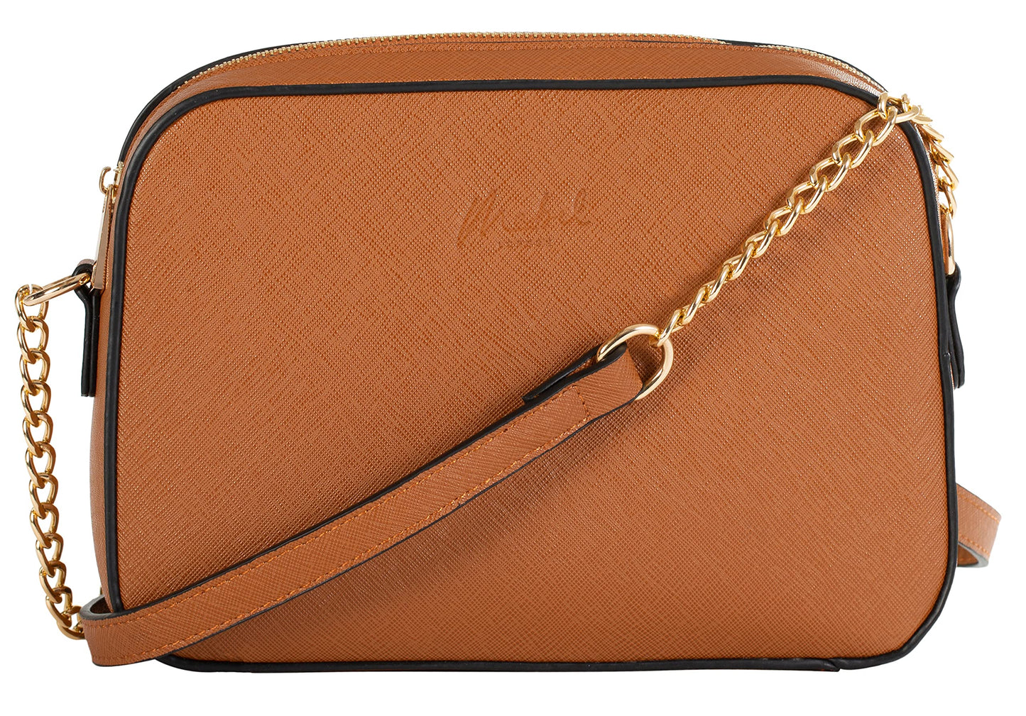 Eden - Vegan Leather Small Crossbody & Shoulder Bag with Back Zip Pocket