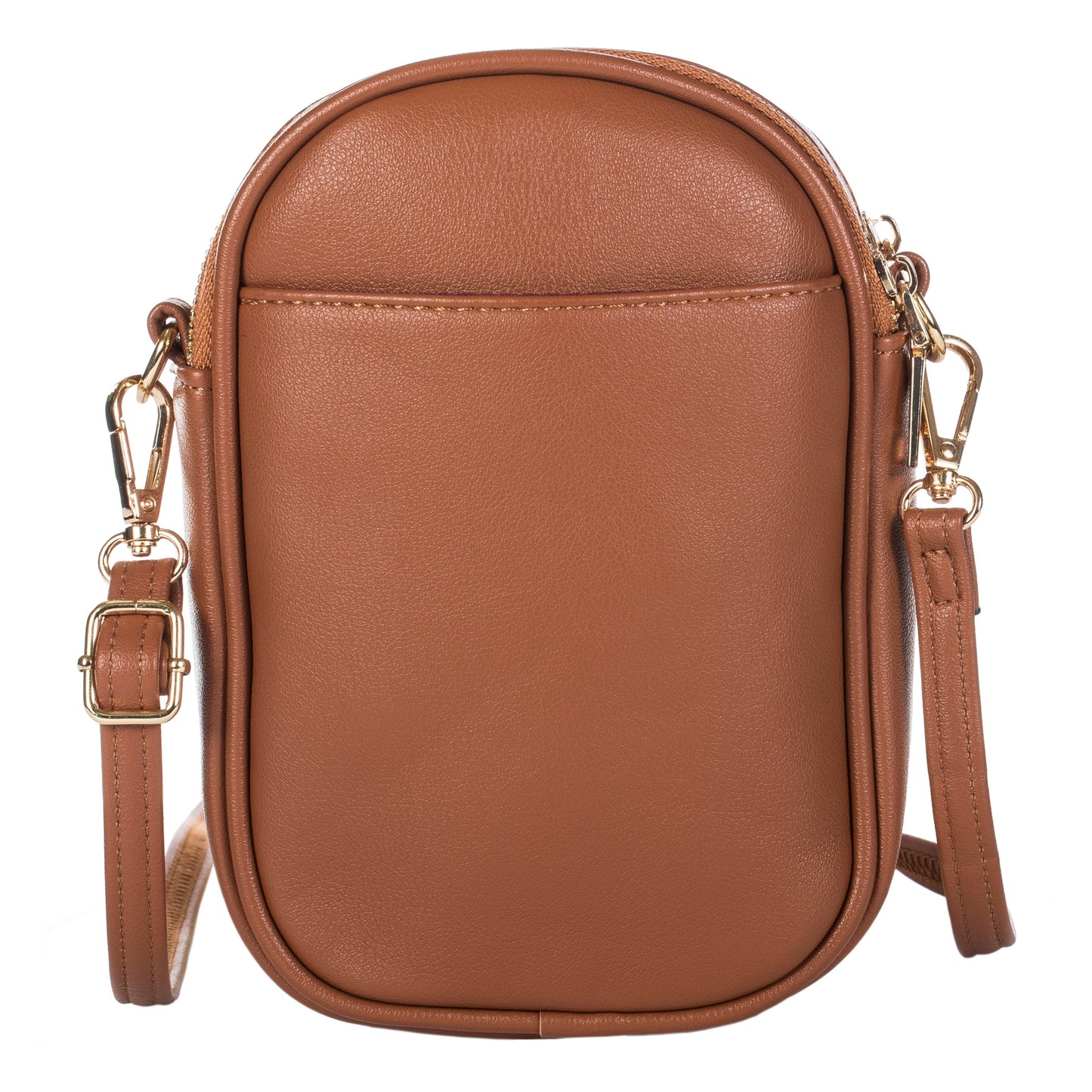 Mabel Womens Soft Vegan Leather Twin Compartment Small Plain Cross Body Handbag - Nova