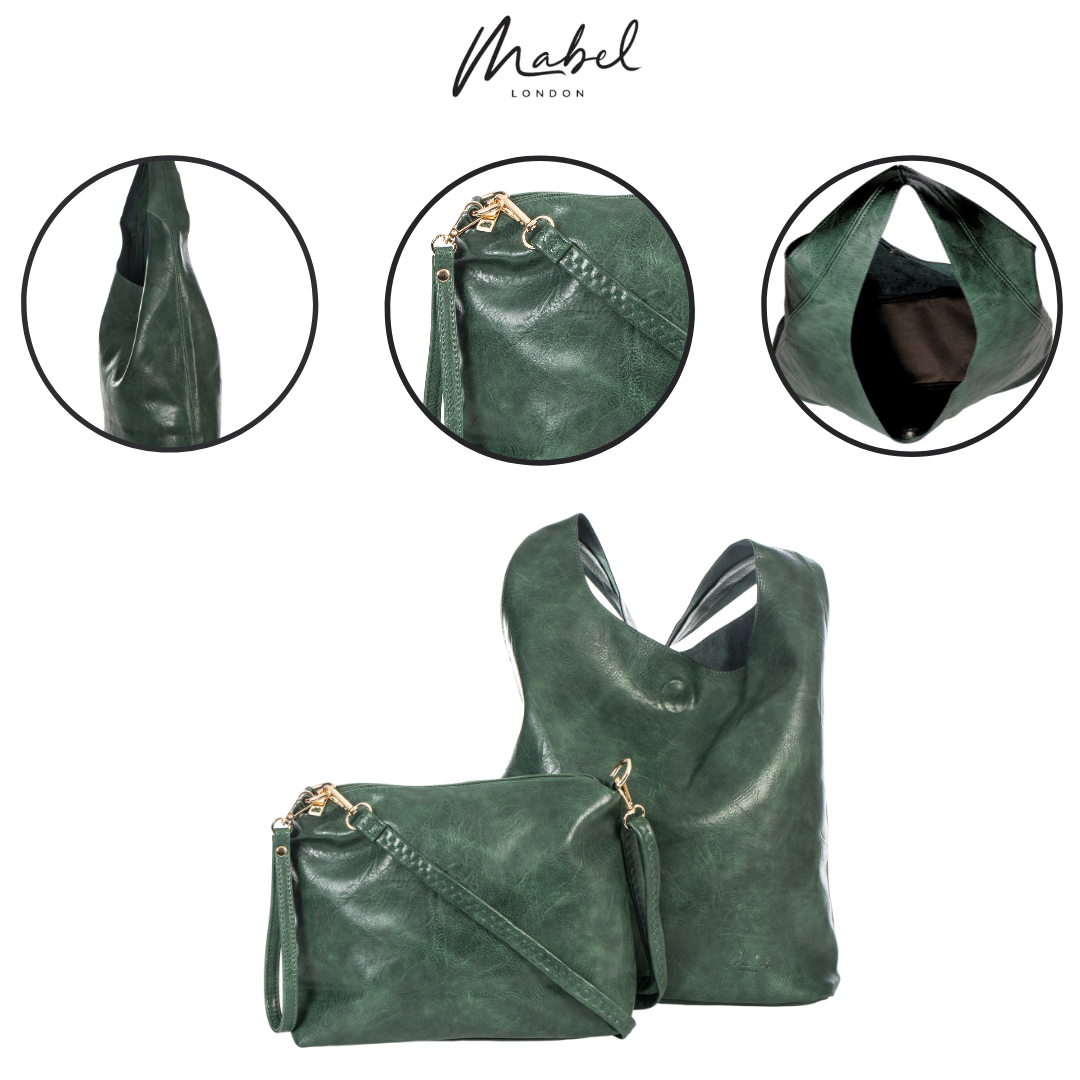 Mabel London Women's Large Slouch Shoulder Bag – Perfect for Shopping, Weekends, College, or as a Nappy Bag - Desi