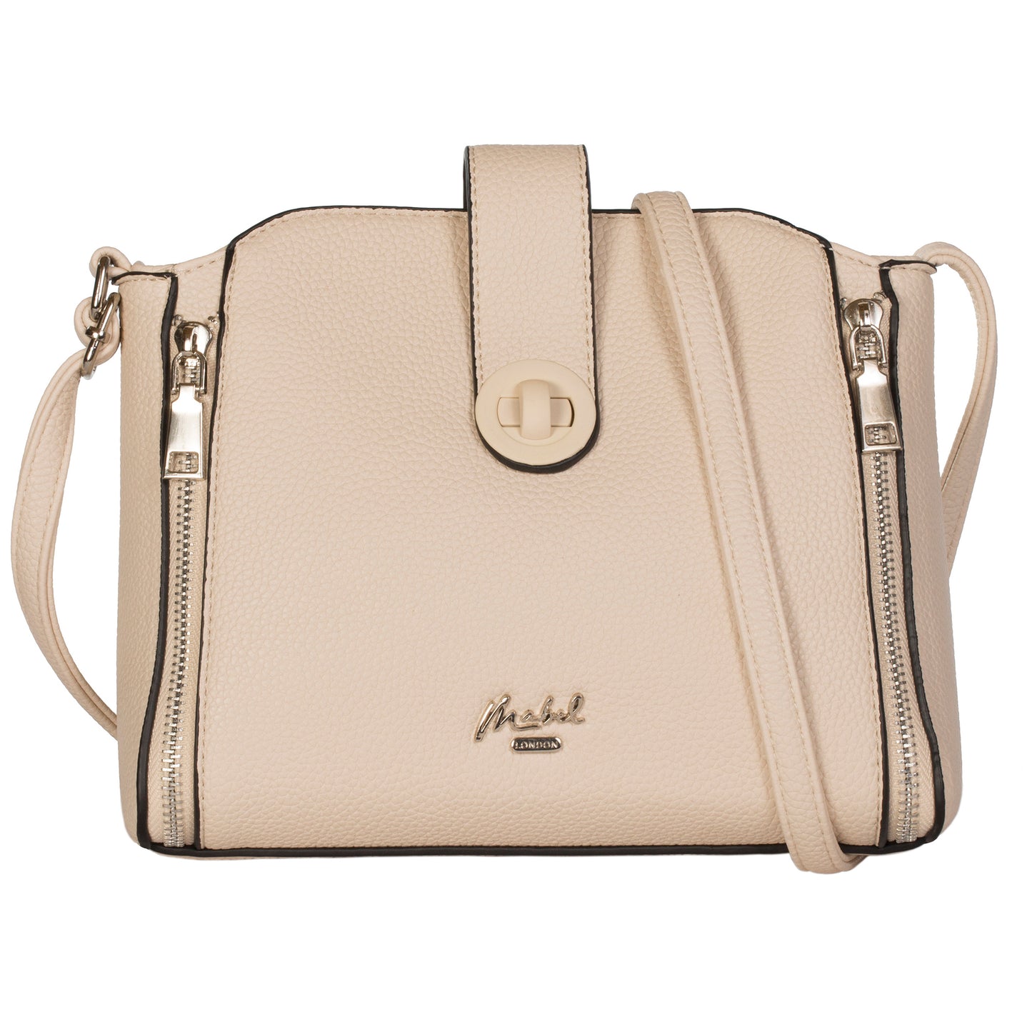 Mabel Small Satchel Crossbody Shoulder Messenger Bag with Zip Detailing - Irina