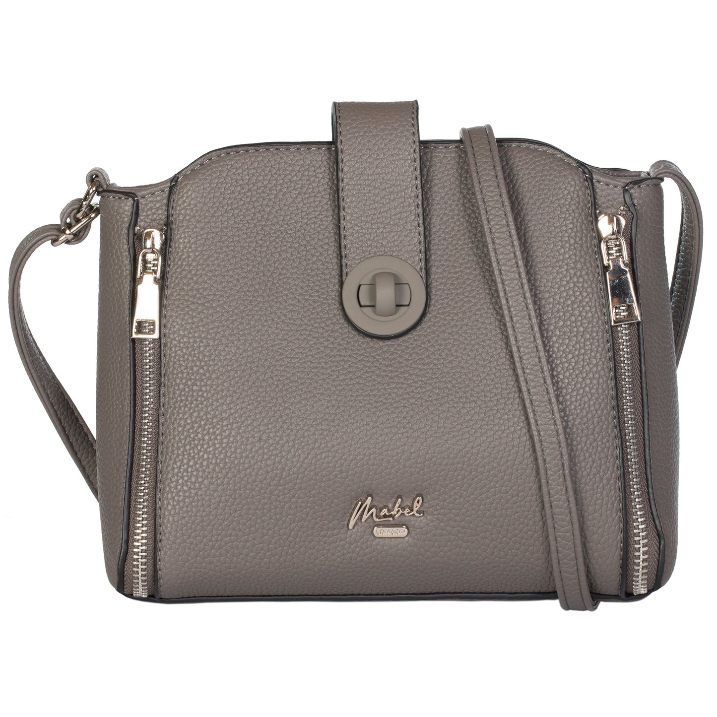Mabel Small Satchel Crossbody Shoulder Messenger Bag with Zip Detailing - Irina