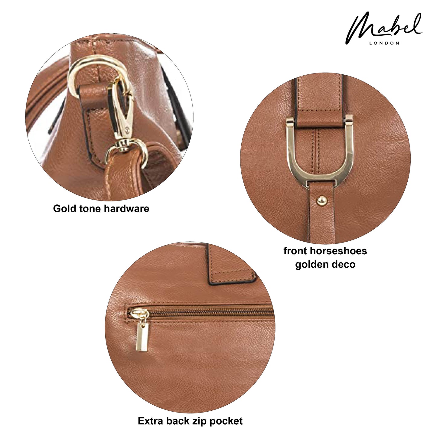 Mabel Vegan Leather Cross Body Medium Size Shoulder Handbag - Frankie