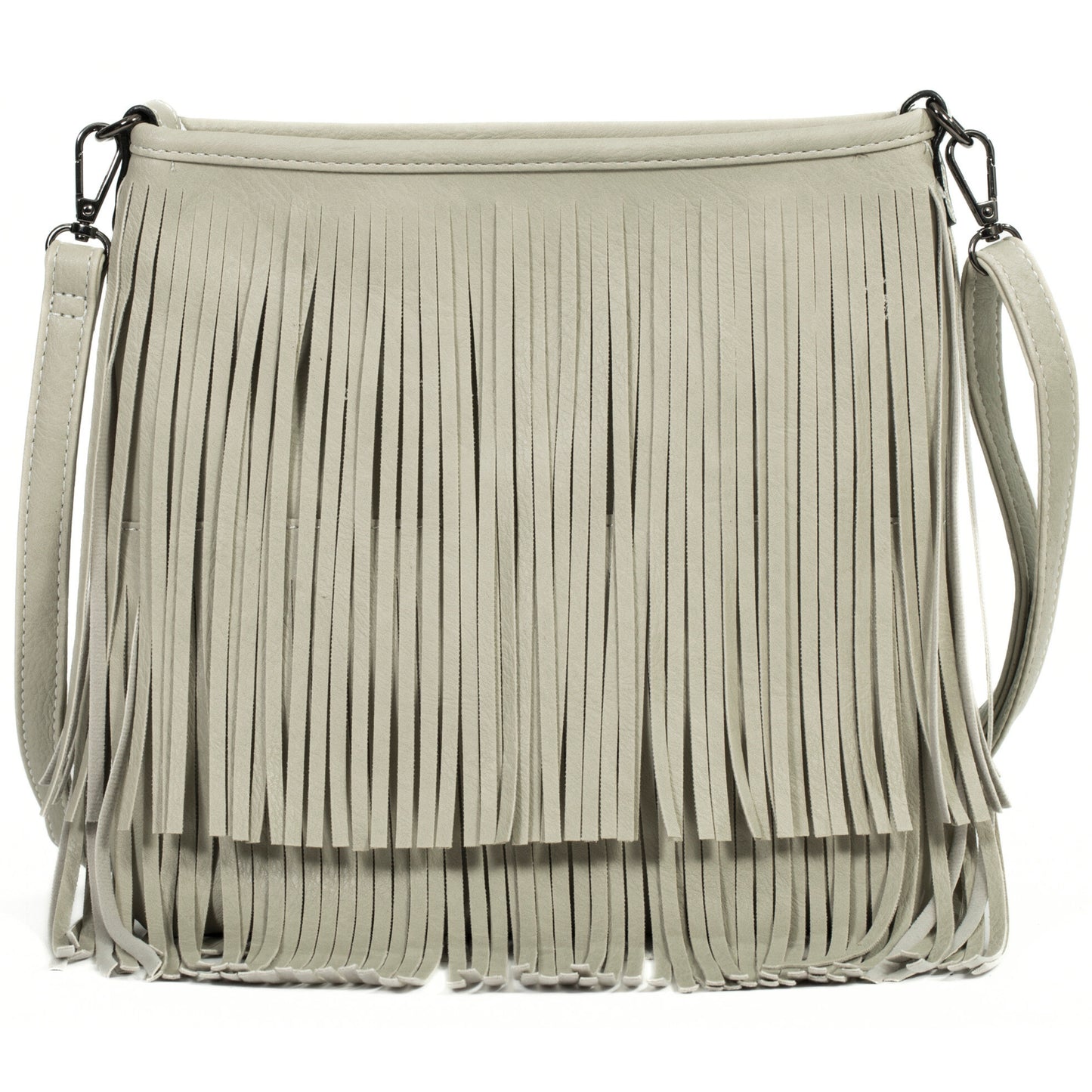 Dakota - Western Style Vegan Leather Tassel Fringe Shoulder Cross Body Bag