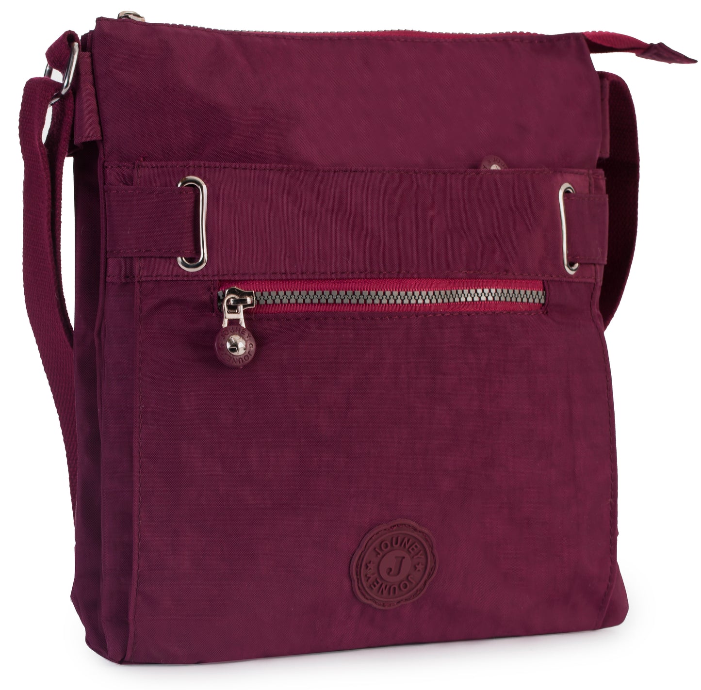 Lydia - Lightweight Fabric Medium Crossbody Shoulder Bag with Multi Compartments