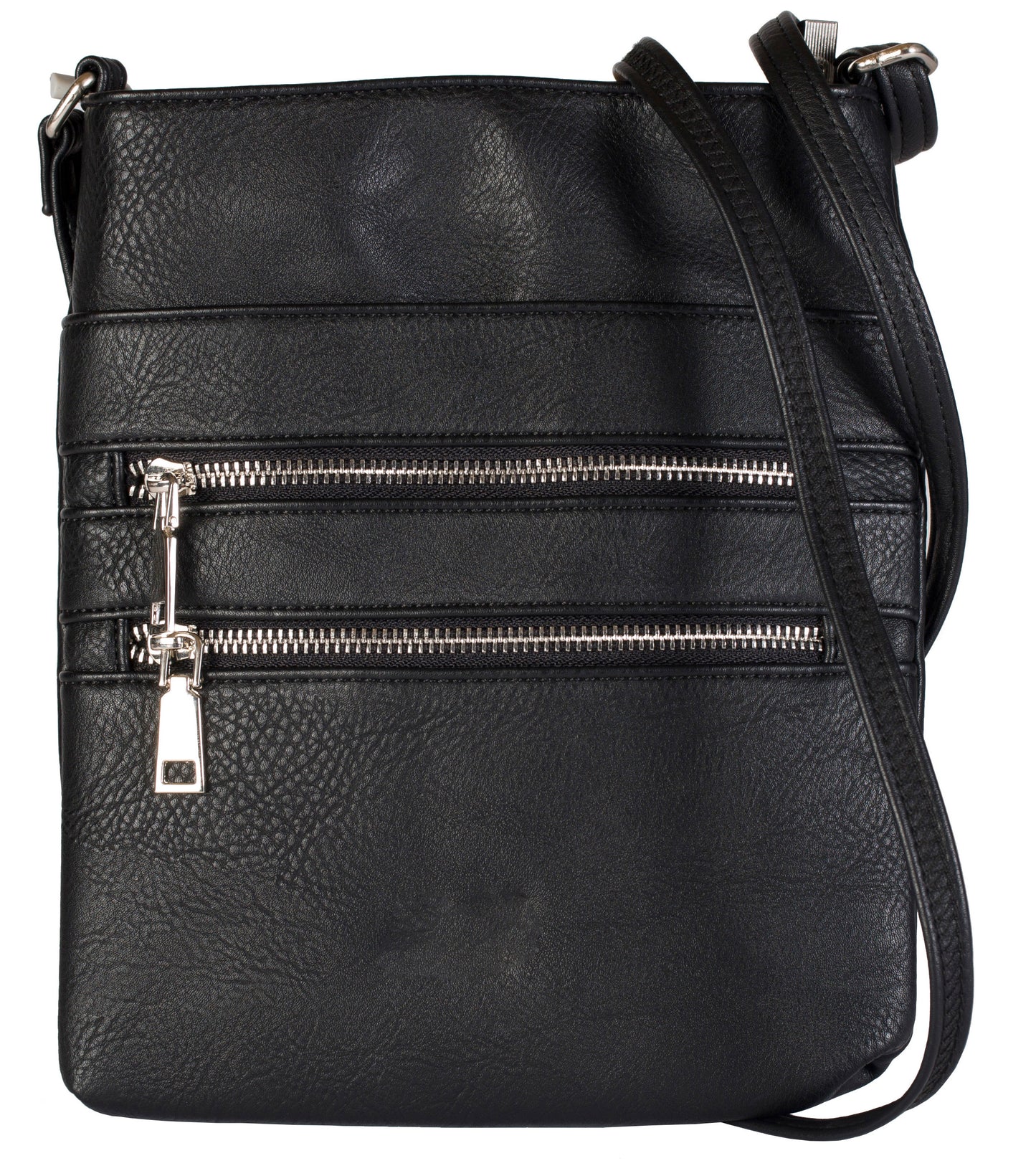 Mabel London Small Crossbody Messenger Bag β Vegan Leather Shoulder Handbag with Multiple Pockets