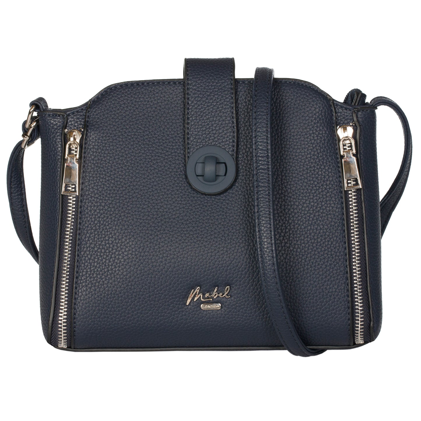 Mabel Small Satchel Crossbody Shoulder Messenger Bag with Zip Detailing - Irina