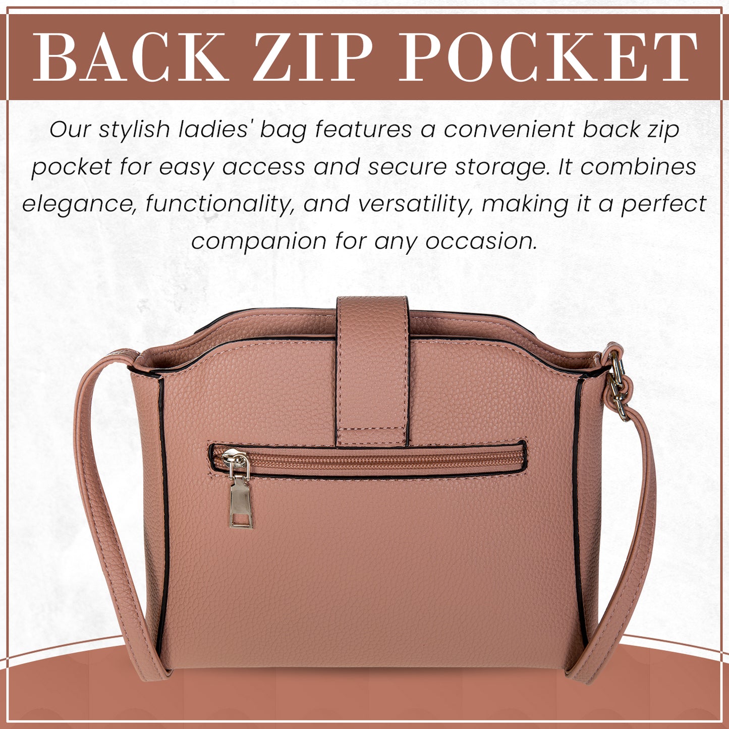 Mabel Small Satchel Crossbody Shoulder Messenger Bag with Zip Detailing - Irina