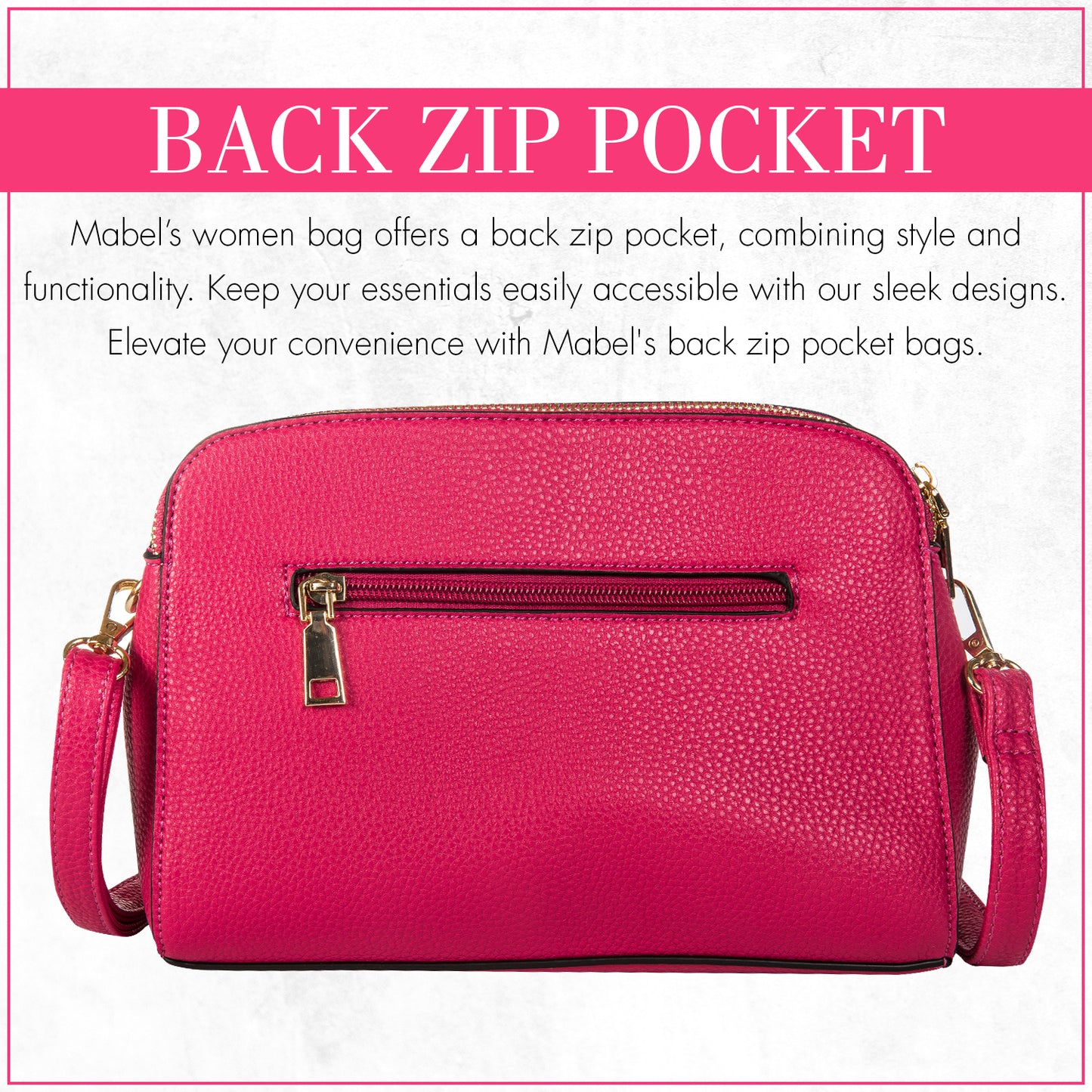 MABEL Small Multi Pockets Ring Effect Tassel Cross-Body Bag - Naomi