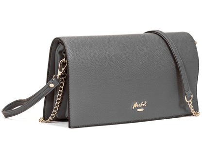 Mabel London Women’s Large Faux Leather Wristlet Clutch Bag – EVA | Multi-Pocket & Long Strap