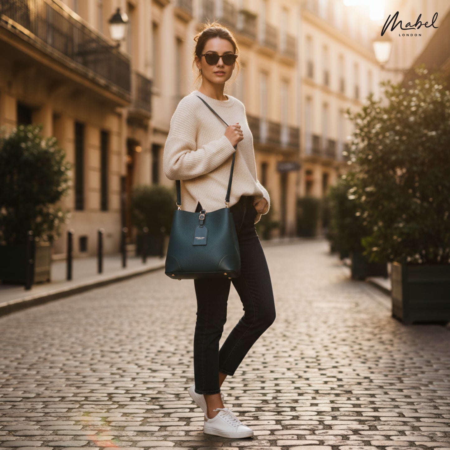 Faux Leather Top Handle Shoulder Bag - Leightweight Elegant Tote with Crossbody Strap & Multiple Compartments - Gabby