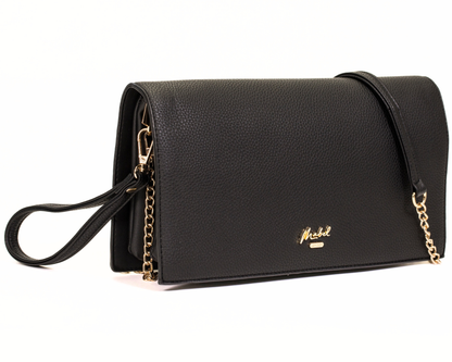 Mabel London Women’s Large Faux Leather Wristlet Clutch Bag – EVA | Multi-Pocket & Long Strap