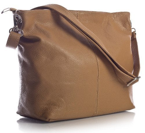 Adal - Genuine Italian Leather Medium Hobo Shoulder Bag Handmade in Florence Tuscany