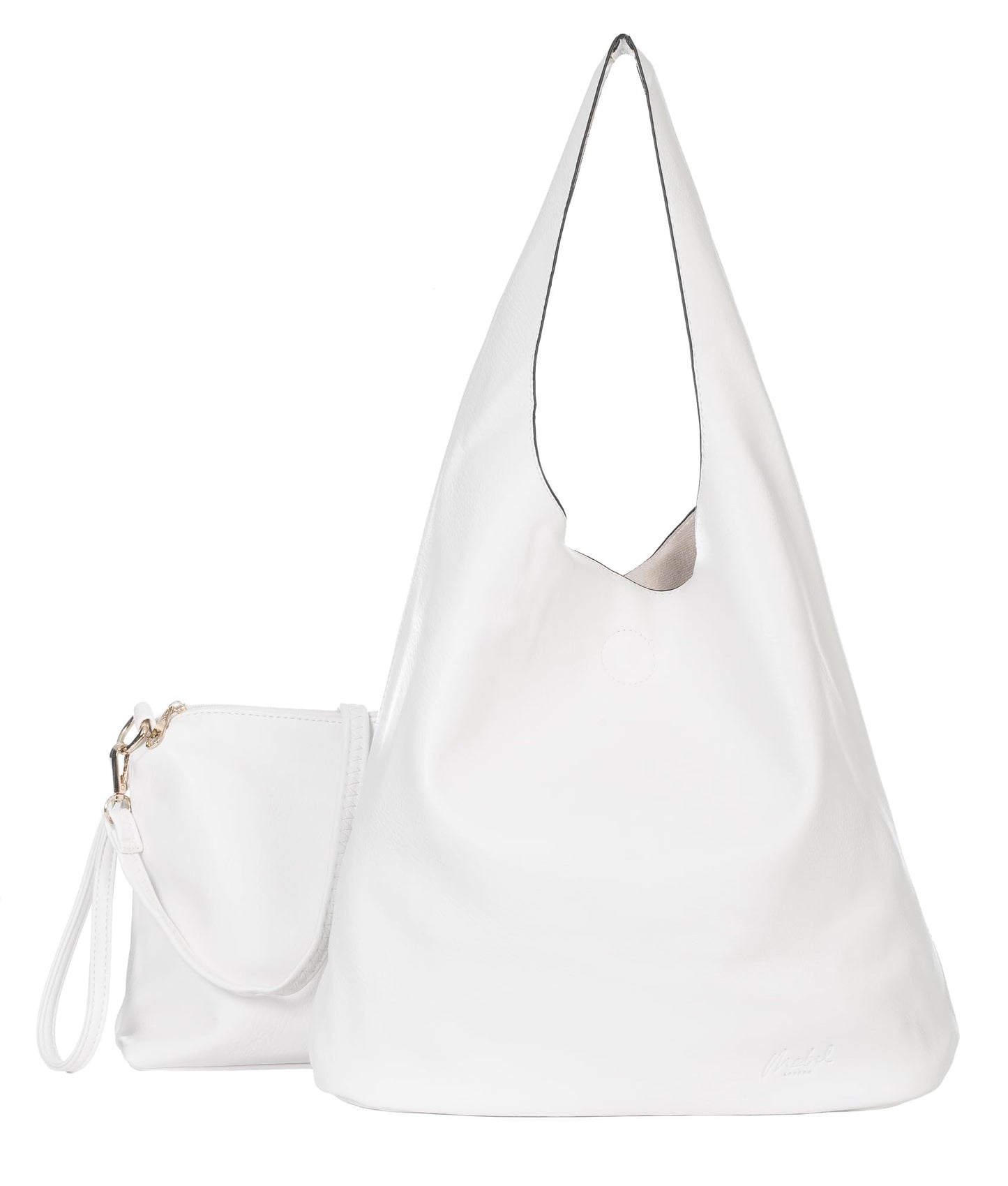 Kitty - Large Vegan Leather Slouch Shoulder Bag with Second Crossbody Bag