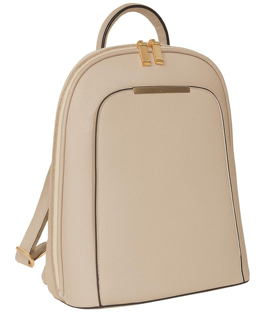 Miley - Vegan Leather Backpack Rucksack with Multiple Compartments & Gold Hardware