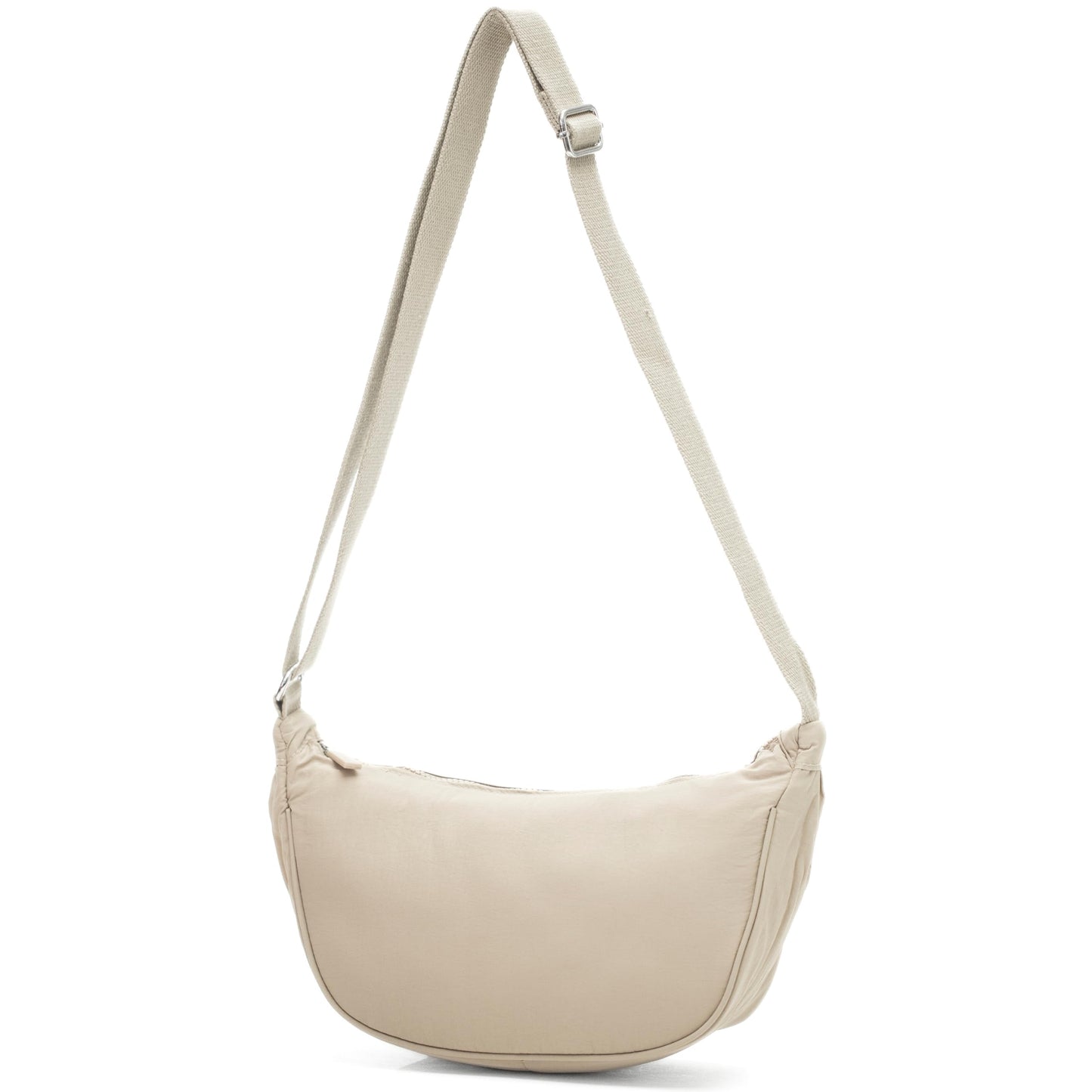 Sky - Small Crescent Moon Shoulder Crossbody Bag with Back Zip Pocket & Slip Pouches