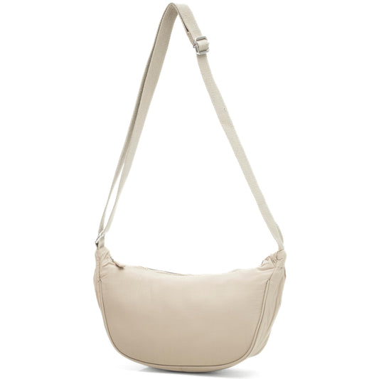 Sky - Small Crescent Moon Shoulder Crossbody Bag with Back Zip Pocket & Slip Pouches