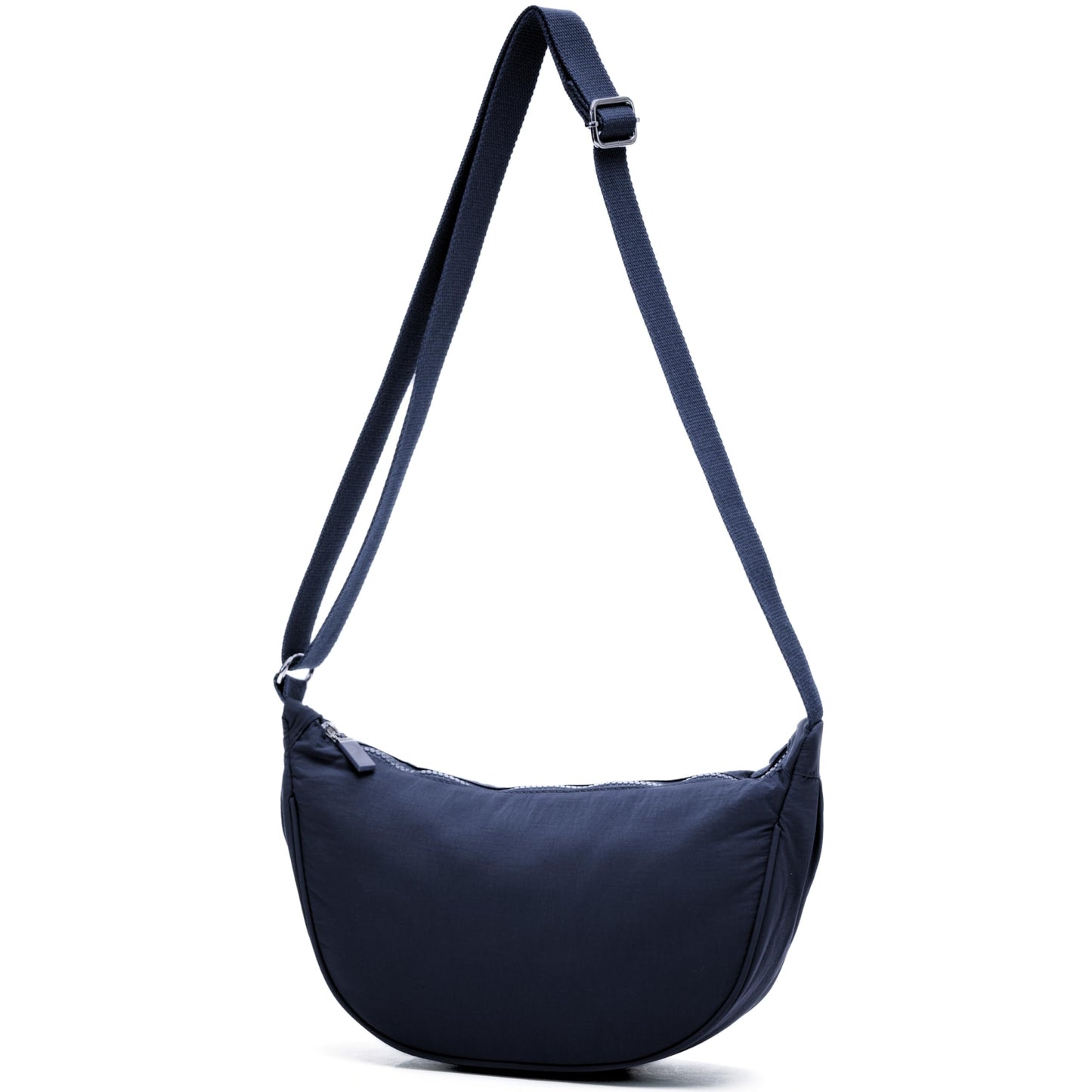 Sky - Small Crescent Moon Shoulder Crossbody Bag with Back Zip Pocket & Slip Pouches