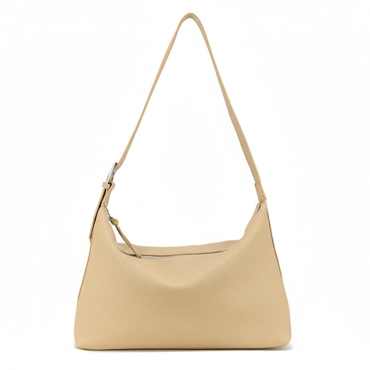 Julia - Large Vegan Leather Slouch Shoulder Tote with Adjustable Strap & Multiple Pockets