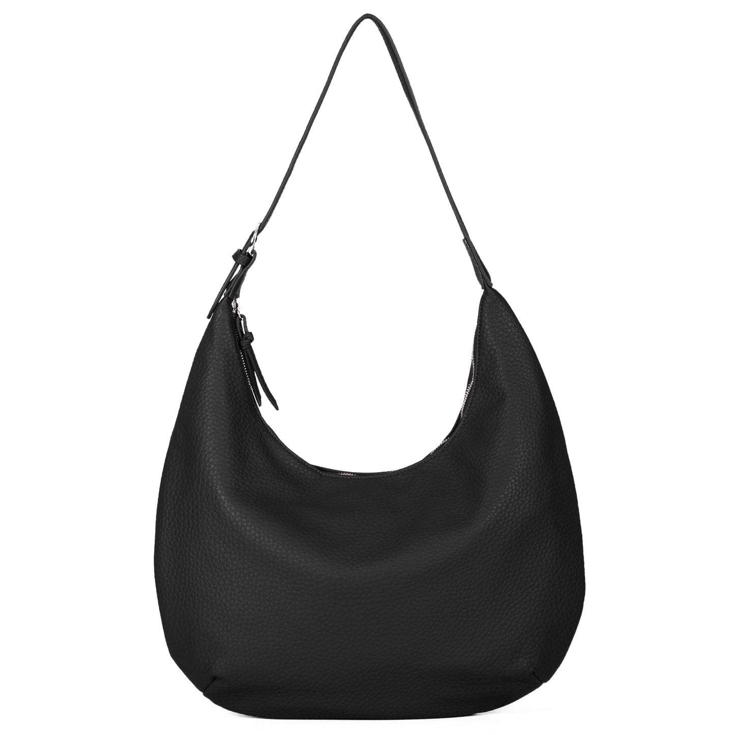 Stacy - Large Vegan Leather Slouch Shoulder Tote with Adjustable Strap & Organised Pockets