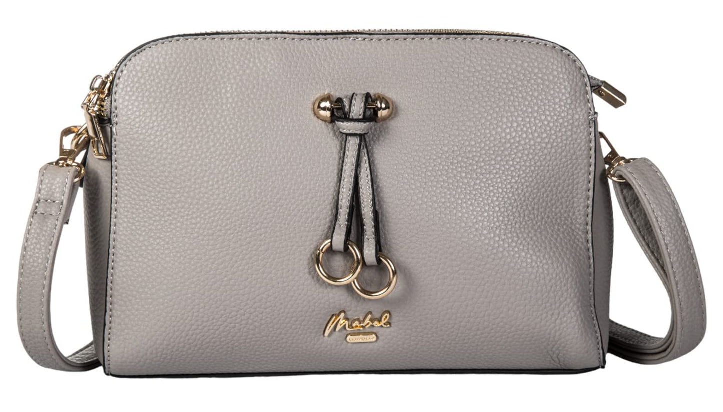 Naomi - Vegan Leather Small Satchel Crossbody Bag with Top Handle & Strap