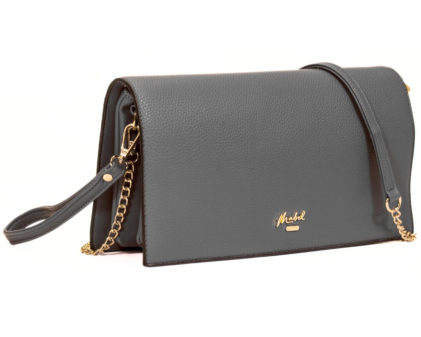 Eva - Vegan Leather Wristlet Clutch with Multiple Compartments & Detachable Strap