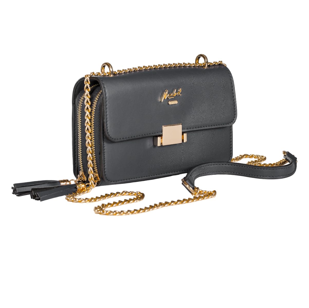 Skylar - Vegan Leather Party Wedding Clutch Bag with Detachable Crossbody Strap