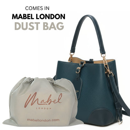 Faux Leather Top Handle Shoulder Bag - Leightweight Elegant Tote with Crossbody Strap & Multiple Compartments - Gabby