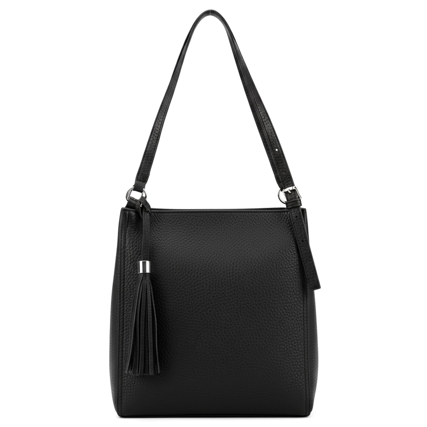 Carmen - Large Vegan Leather Shoulder Tote Handbag with Adjustable Straps for Women