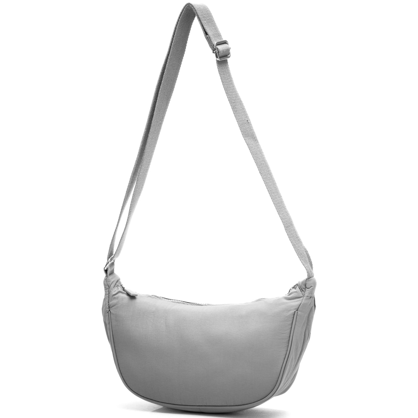 Sky - Small Crescent Moon Shoulder Crossbody Bag with Back Zip Pocket & Slip Pouches