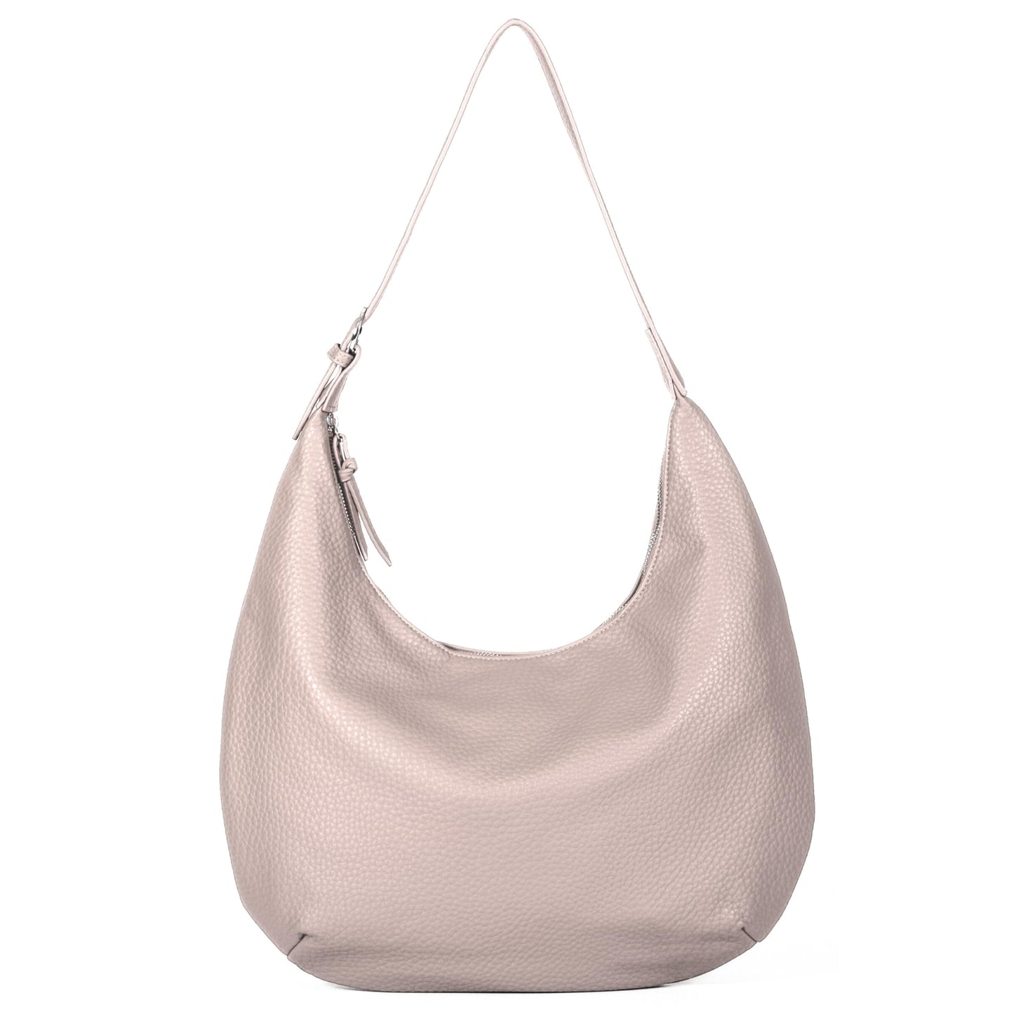 Stacy - Large Vegan Leather Slouch Shoulder Tote with Adjustable Strap & Organised Pockets