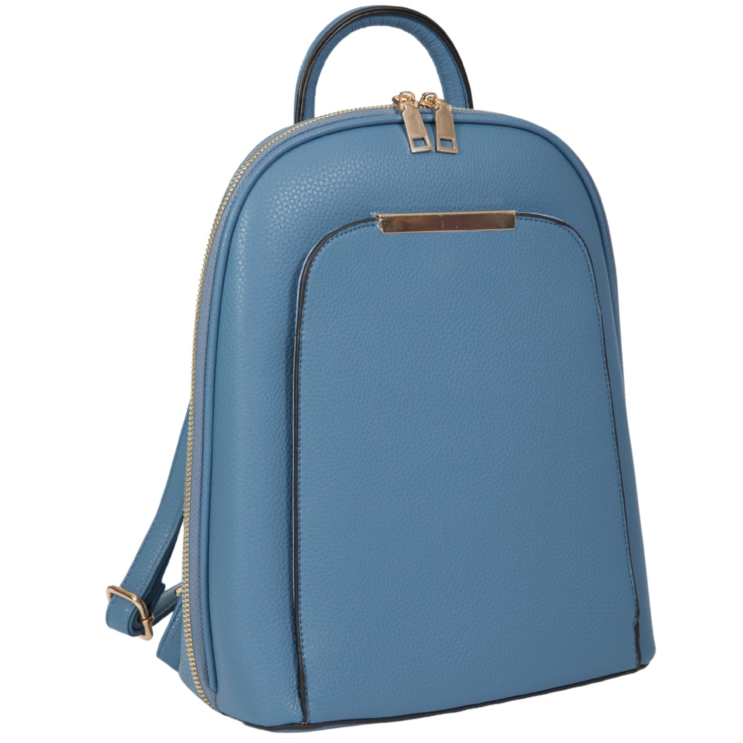 Miley - Vegan Leather Backpack Rucksack with Multiple Compartments & Gold Hardware