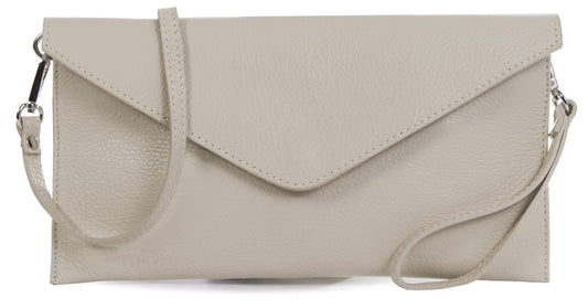 Thea - Genuine Italian Leather Clutch, Crossbody & Wristlet Bag Handmade in Florence