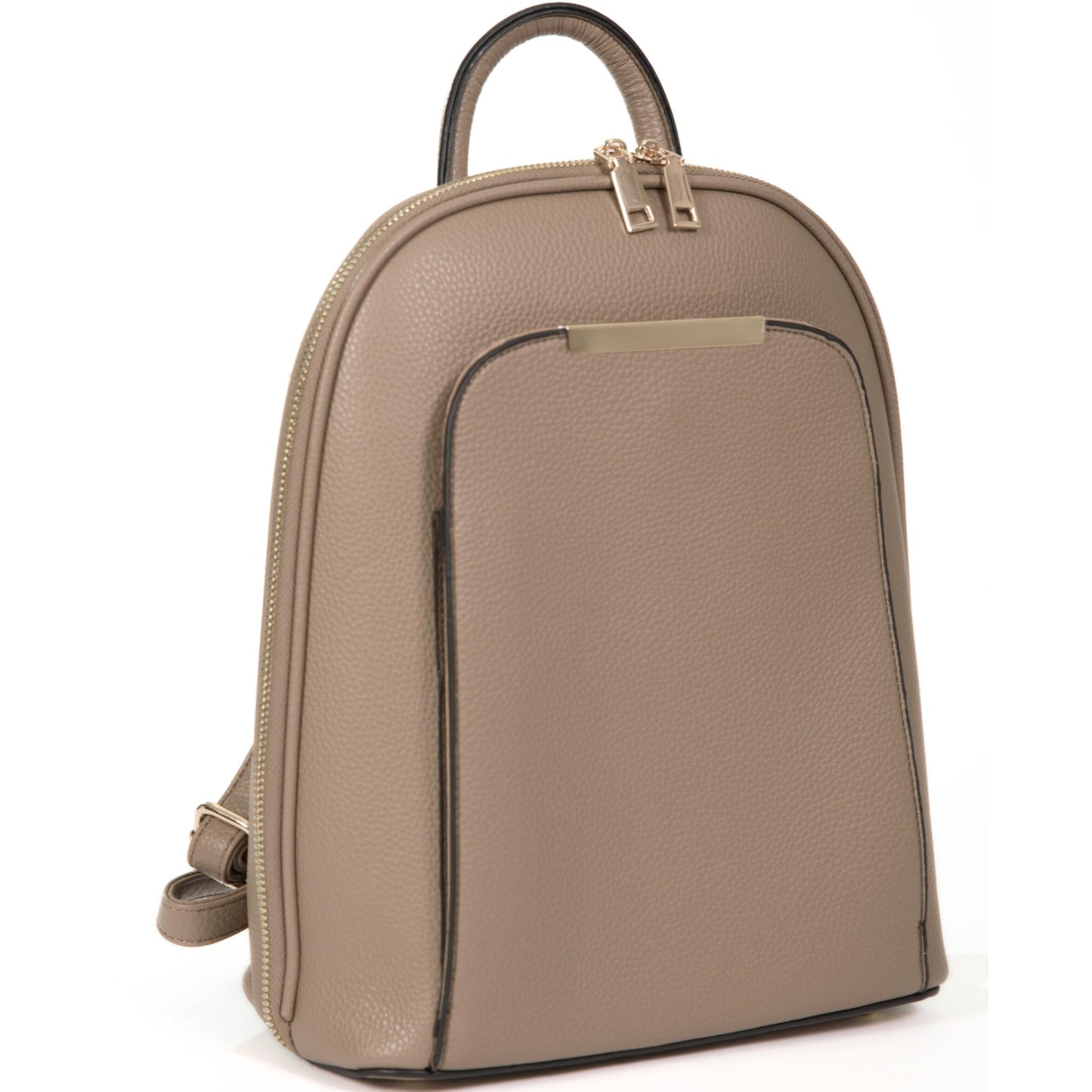 Miley - Vegan Leather Backpack Rucksack with Multiple Compartments & Gold Hardware