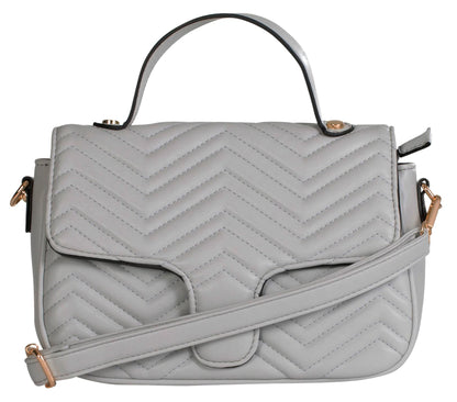 Kiki - Vegan Leather Small Crossbody Bag with Tassel Trim & Flap Zip Closure