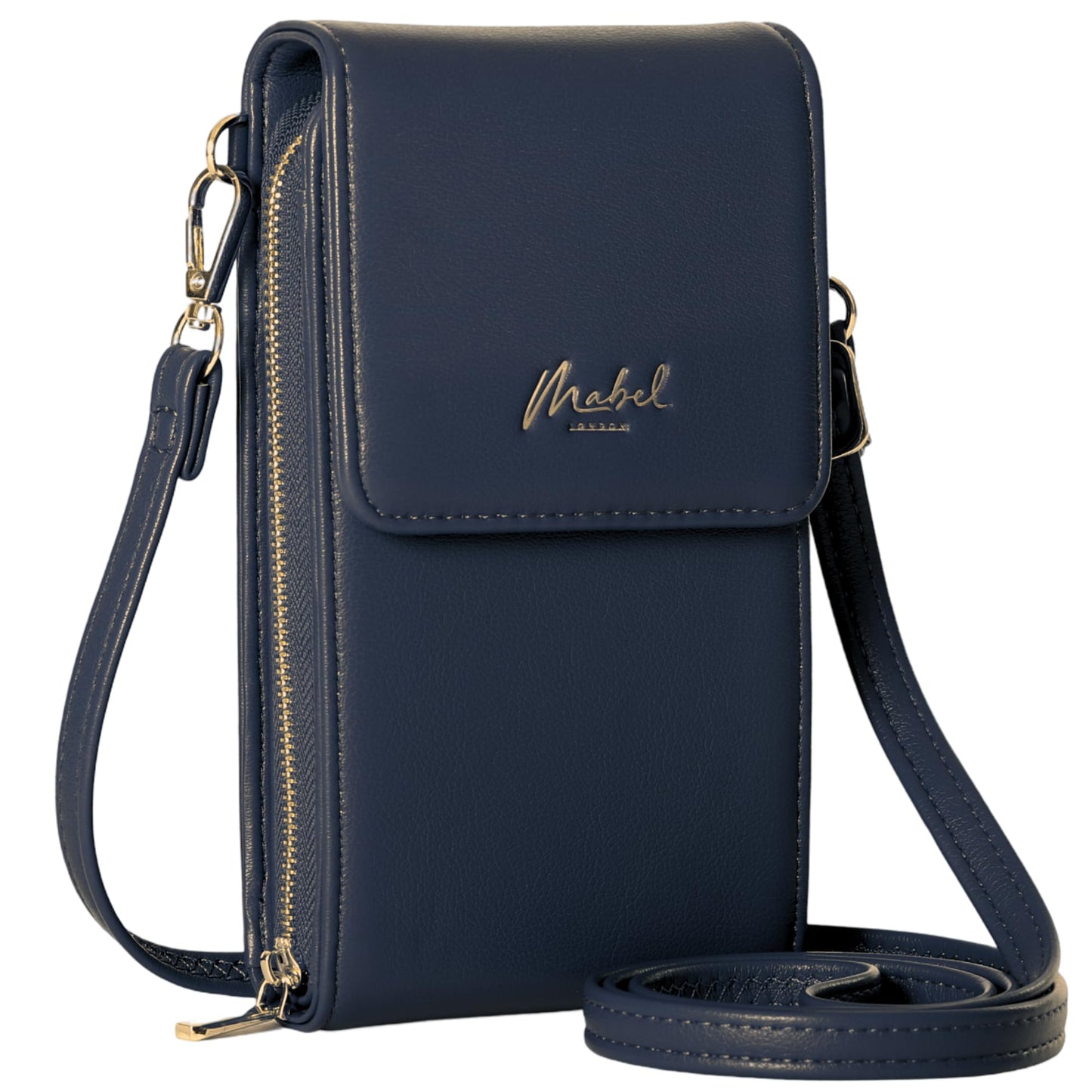 Becky - Vegan Leather RFID-Blocking Crossbody Phone Bag with Adjustable Strap