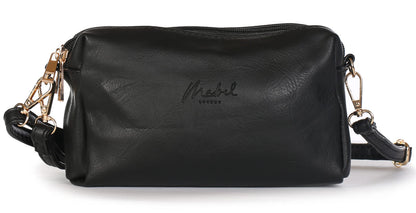 Dara - Vegan Leather Mini Shoulder & Crossbody Bag with Back Zip Pocket
